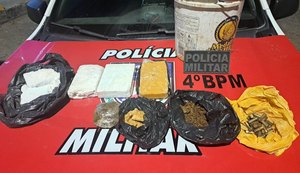 PM apreende drogas, armas e munições em Maceió e Batalha,