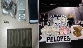 BOPE e 1ª CPM/I prendem suspeitos de comercializarem drogas em suas residências