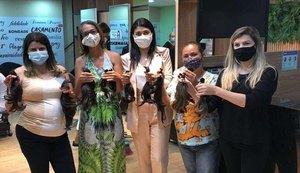 Salão de beleza de Arapiraca faz doação de cabelos em parceria com clientes