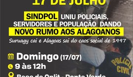 Sindpol fará ação de atendimento à população próximo à Oplit - Ponta Verde neste domingo (17)