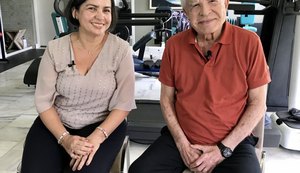Cid Moreira entrevista Graça Luna para seu canal no YouTube