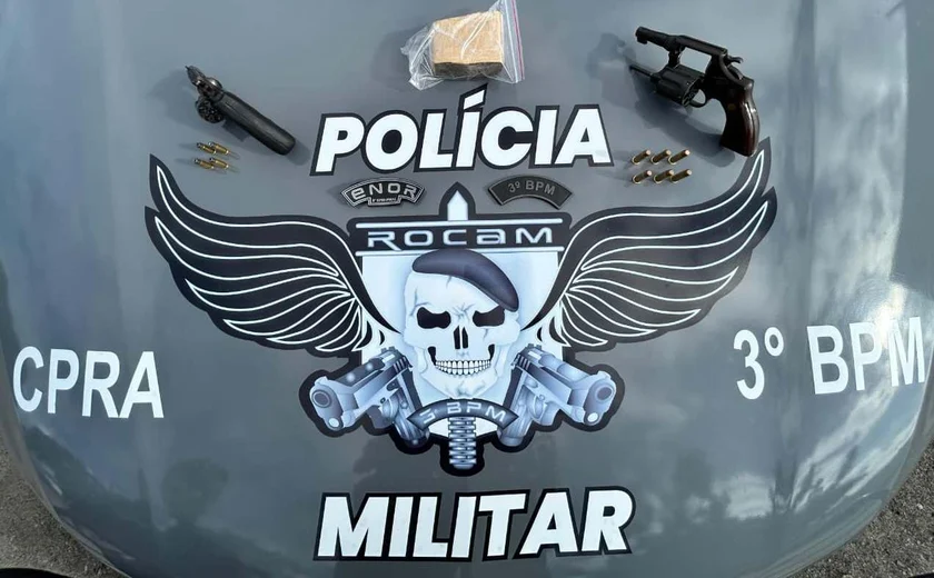 PM apreende armas, drogas e recupera celular em Arapiraca