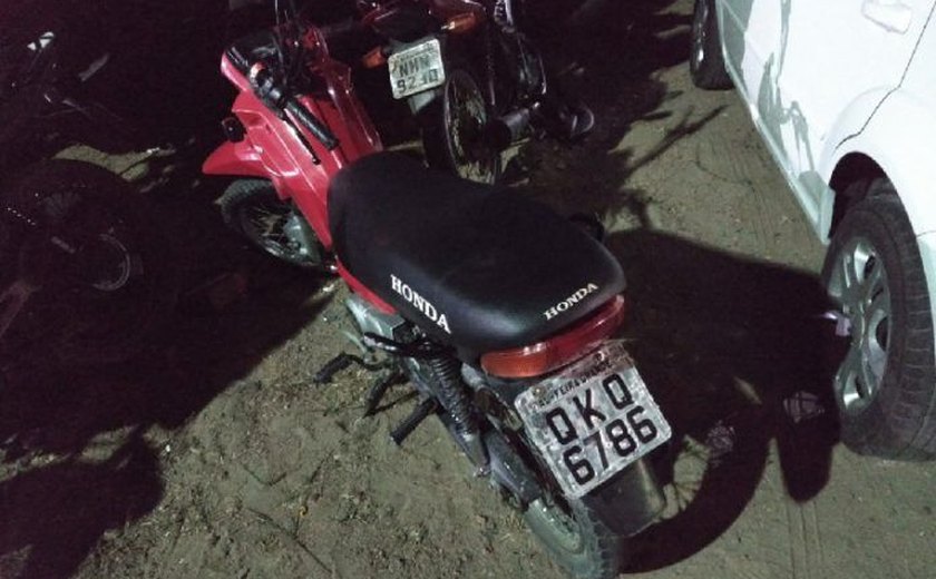 Polícia recupera em São Sebastião moto roubada em Arapiraca