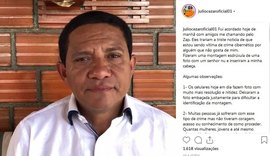 Prefeito de Palmeira dos Índios denuncia fotomontagem com imagem dele nu