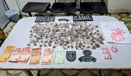 Polícia apreende 300 porções de maconha em esconderijo em Arapiraca
