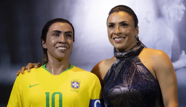 Alagoana Marta ganha estátua de cera no Museu da Seleção Brasileira
