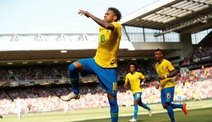 Brasil vence Croácia por 2 x 0 com gols de Neymar e Roberto Firmino