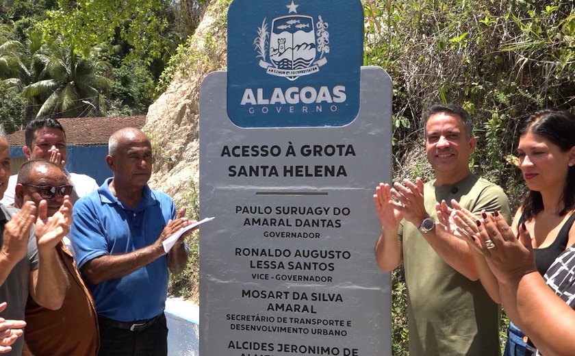Vídeo: Paulo Dantas entrega acesso ao complexo da Grota Santa Helena, em Maceió