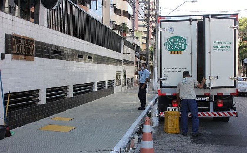 Moradores de Maceió arrecadam 393 quilos de alimentos para o Mesa Brasil Sesc