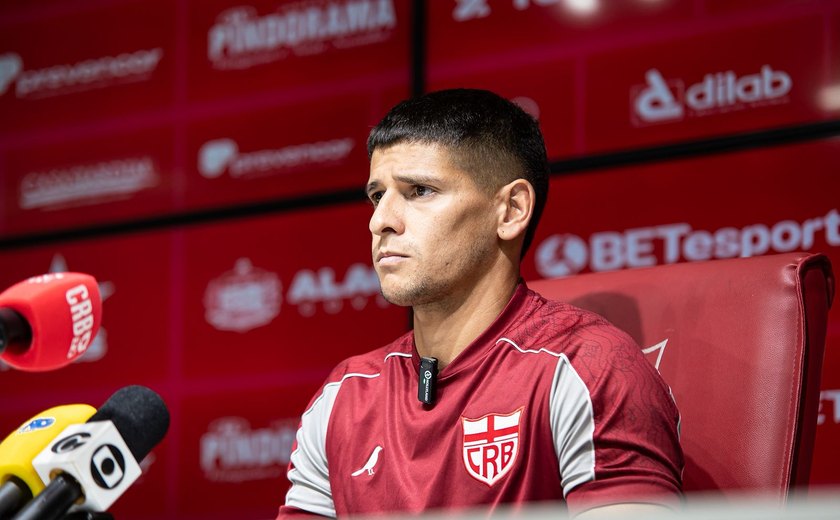 Facundo Barceló se apresenta e CRB inicia preparação para 23ª rodada da Série B