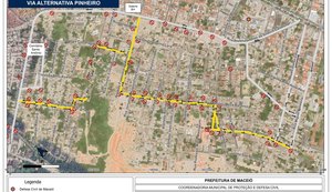 Ruas dos bairros afundados serão fechadas a partir desta segunda-feira (5)