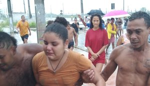Menina de 11 anos é encontrada viva após ser arrastada por água da chuva na parte alta de Maceió