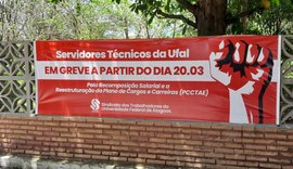 Técnicos da Ufal paralisam atividades por tempo indeterminado