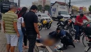 Homem fica ferido ao cair de moto que conduzia na Avenida Gustavo Paiva