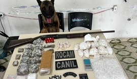 Polícia detém suspeitos e apreende drogas, arma e simulacro em Arapiraca