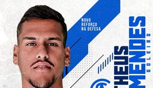 Goleiro Matheus Mendes reforça o CSA para disputa da Série B