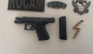 Policiais militares do 3º BPM apreendem arma de fogo e drogas no Agreste