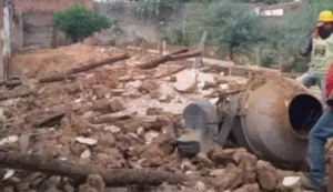 Imóvel onde funcionava padaria desaba e deixa trabalhador ferido em Pão de Açúcar