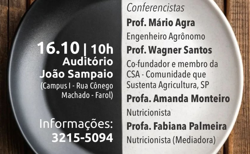 CESMAC promove mesa-redonda “Veneno ou Alimento? Somos o que consumimos” e estimula reflexão sobre hábitos alimentares e sustentabilidade