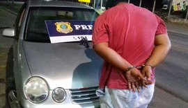 Preso em regime aberto é detido pela PRF por porte ilegal de arma