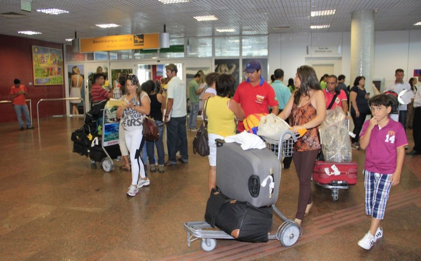 Fluxo de passageiros internacionais cresce 358% no Aeroporto de Maceió