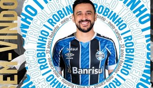 Grêmio anuncia a contratação do meia Robinho, ex-Cruzeiro e Palmeiras