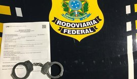 Foragido da Justiça por roubo é preso pela PRF em Pilar