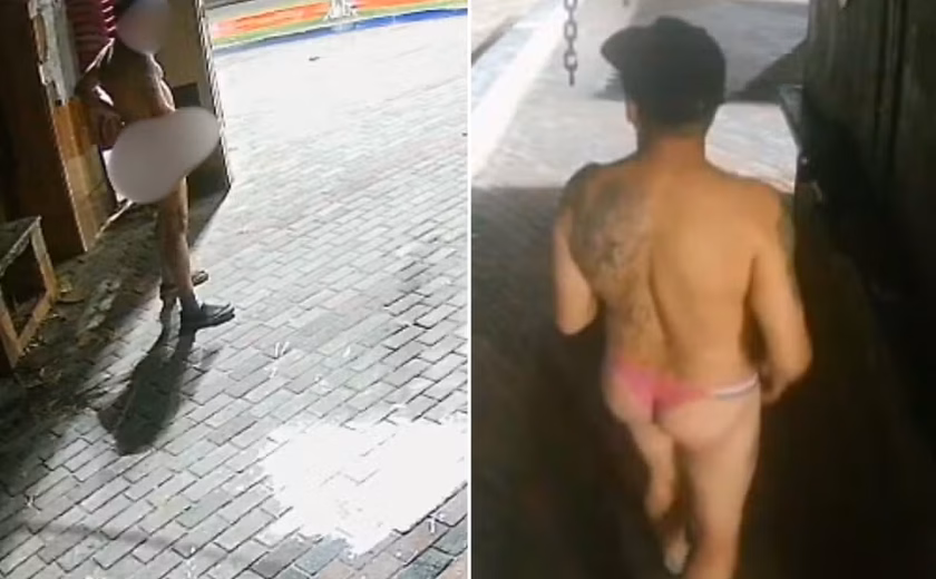 Homem de calcinha é filmado se masturbando em quiosque de praia no litoral de SP