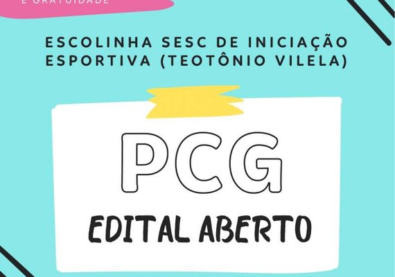 Sesc abre inscrições para escolinha de iniciação esportiva em Teotônio Vilela