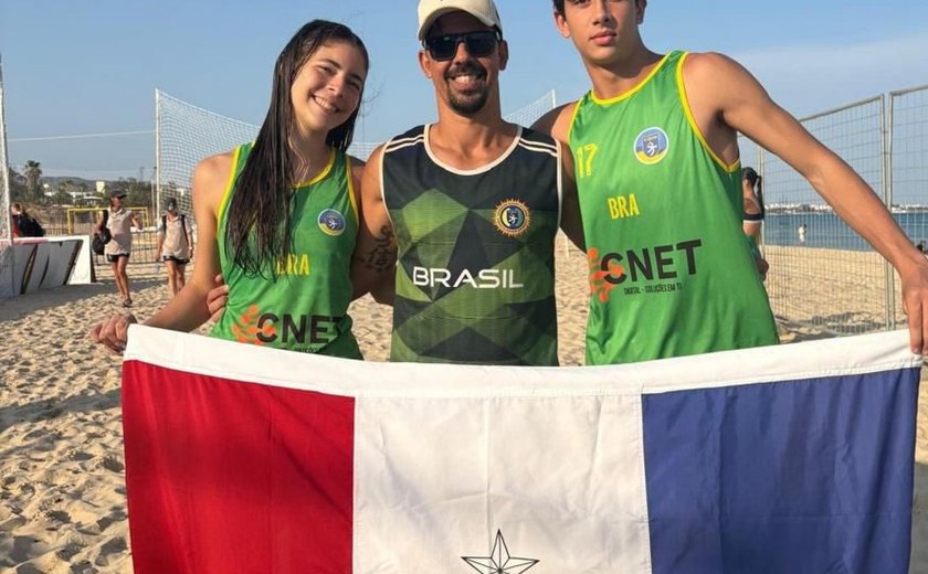 Alagoanos se destacam no Mundial de Handebol de Praia, na Tunísia