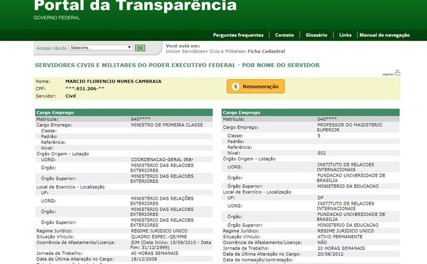 TCU manda embaixador do Brasil na República Checa devolver salários que recebeu da UnB