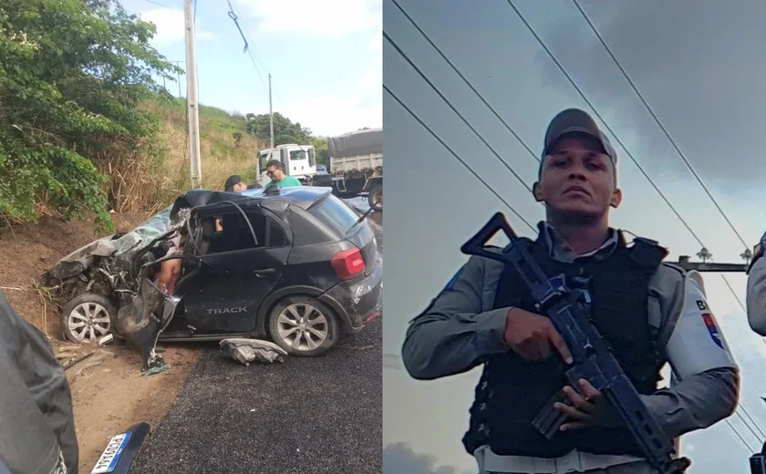 Policial militar de Alagoas morre em acidente automobilístico em Pernambuco