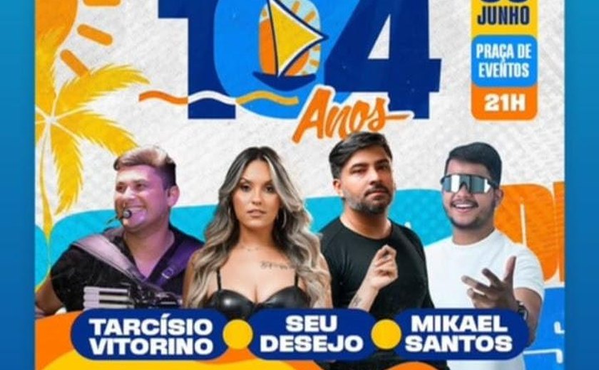 Porto de Pedras celebra seus 104 anos com uma vasta programação que começa a partir desta quinta, 5