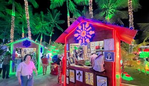 Artesãos de Maceió expõem peças na Vila do Papai Noel na Praça Gogó da Ema