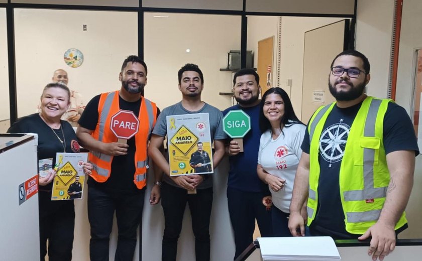 Samu Maceió realiza “blitz interna' de conscientização sobre segurança no trânsito