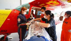 Com apoio do DEA, Samu e Salva Mais, Sesau assegura transferência de bebê cardiopata para Recife