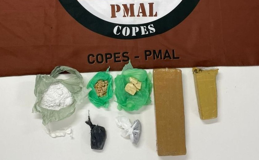 Polícia Militar apreende 1,2 Kg de drogas após abordagens em municípios do interior