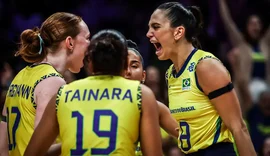Brasil sofre, mas derrota Alemanha na Liga das Nações de vôlei