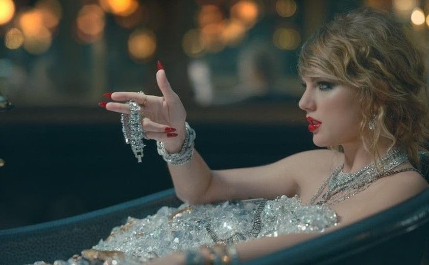Banho de diamantes em clipe de Taylor Swift custou mais de US$10 milhões