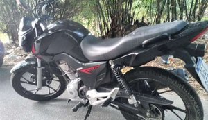 Ação conjunta recupera, em menos de 24 horas, moto roubada em Cajueiro