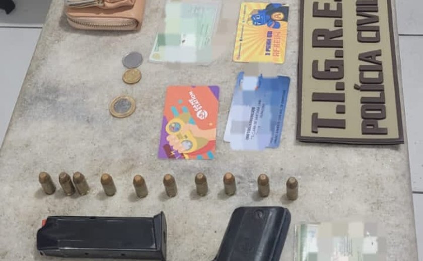 PC recupera pistola e munições extraviadas no Pontal da Barra