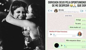 Maraisa mostra última conversa com Marília Mendonça: 'que dor'
