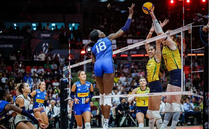 Vôlei: Brasil perde para Itália e fica fora da decisão do Mundial