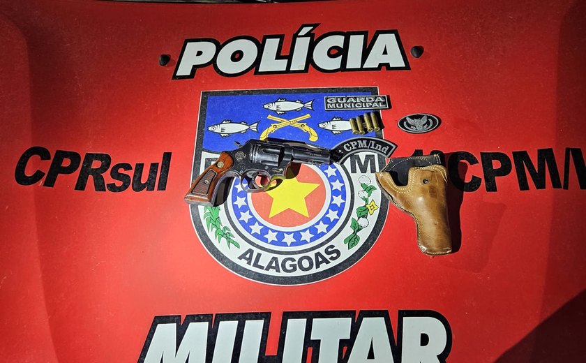 Dois homens são presos pela PM por porte ilegal de arma em Boca da Mata e Inhapi