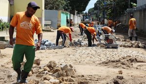 Prefeitura de R.Largo intensifica serviços de drenagem e pavimentação no Tabuleiro