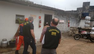 Arapiraca: Procon, MP e Corpo de Bombeiros fiscalizam revendas de gás