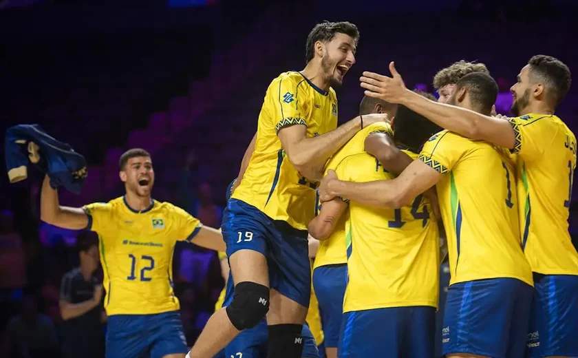 Seleção brasileira assume liderança da Liga das Nações de Vôlei
