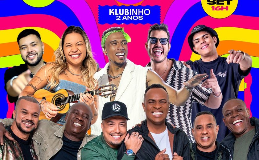 Aniversário do Klubinho terá dois palcos à beira-mar para receber Gica, Pique Novo e Kamisa 10