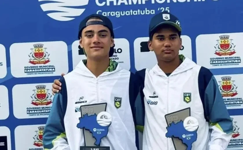 Aos 16 anos, alagoano Lucas Cahu conquista bronze pelo Brasil no Pan de Beach Tennis 2025