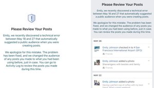 Erro no Facebook muda privacidade de posts de 14 milhões de usuários